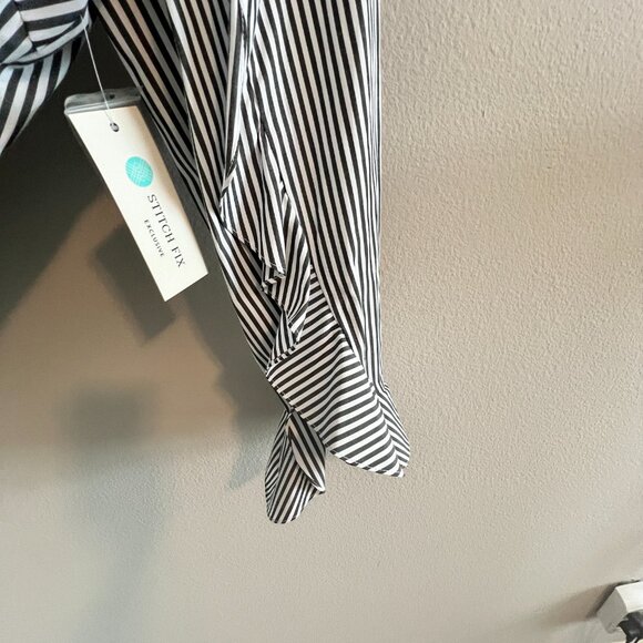 Collective Concepts Gemma Ruffle Sleeve Poplin Shirt - Sz XXL (NWT) - Picture 4 of 6